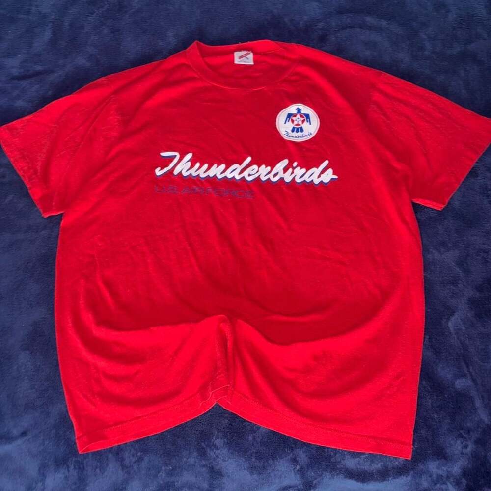 Jerzees Thunderbirds U.S. Air Force T-Shirt Size XL Vintage Made in USA